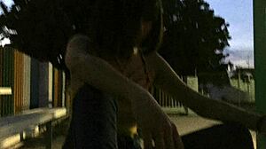 hey, brunette girl gives amazing blowjob