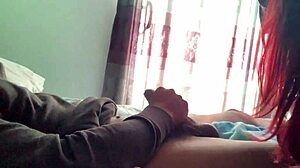 she doesn't notice the camera as she sucks my big cock