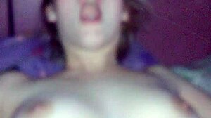 Blonde teen gets her tight pussy drilled hard in wild session