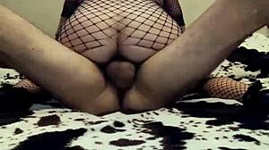 married couple shares cool video in wedding stockings