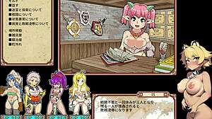 Four Bitches Explore Dungeon in Hentai Game Part 1