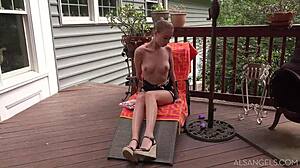 Kali Renee enjoys a solo session.