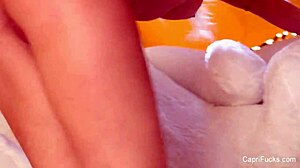 Capri Cavanni, are you masturbating your big tits and pussy nude on Christmas?