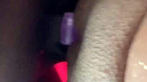 that latina teen is taking cum from the black guy's cock right now