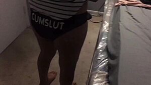 using a sexy latina cumslut usando a una putita