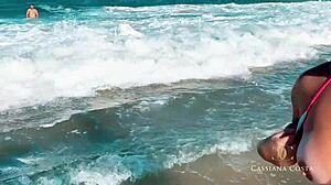 Blonde Milf Turns Into Food During Christmas Riding