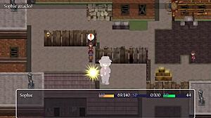 Small tits girl masturbates near men in anime hentai fetish