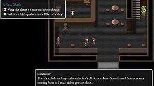 Small tits girl masturbates near men in anime hentai fetish