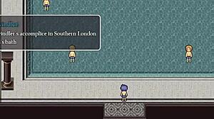 Small tits girl masturbates near men in anime hentai fetish