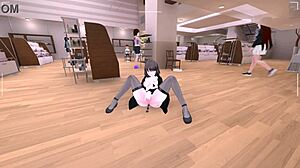 Serika Exposes Herself in Naked Coat Outdoors