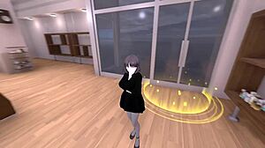 Serika Exposes Herself in Naked Coat Outdoors