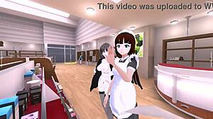 Serika Exposes Herself in Naked Coat Outdoors