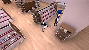 Serika Exposes Herself in Naked Coat Outdoors