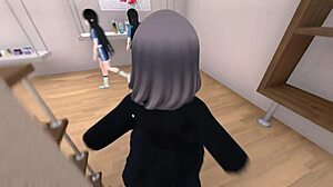 Serika Exposes Herself in Naked Coat Outdoors