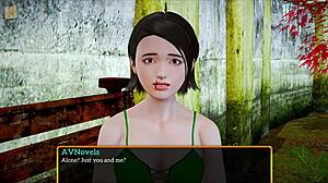 Discovering my new family, featuring a brunette teen with small tits.