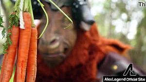 roleplay unfolds as minotaur alex legend slams viking nicole aniston in wild group action