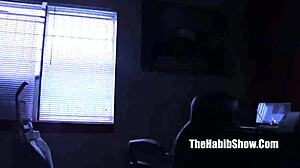 petite mexican and black duo in wild action