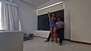 the sexy latina prostitute is sucking a big dick in this homemade video