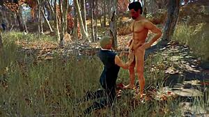 Stan and Jonathan Get Naughty with Blowjobs in Forest