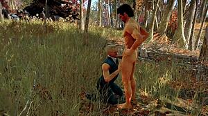 Stan and Jonathan Get Naughty with Blowjobs in Forest