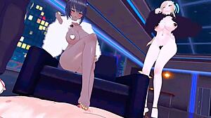 Asuna And Karin Engage In Intense Hentai Action