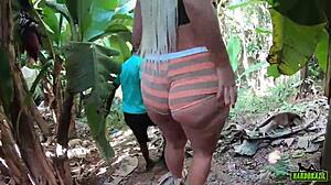 Wanessa Boyer Climbs in the Forest with Shorts Tucked In