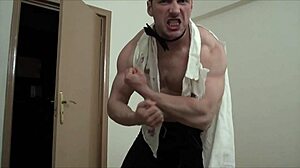 waiter hulk, are you ready to masturbate with that muscular bodybuilder physique?