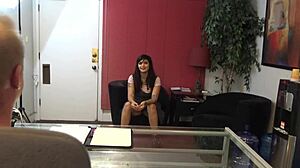 i'm angie in this sexy casting interview, got tattoos and all, it's so intense