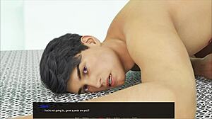 Let's Play a Fun Game Featuring Blonde with Big Features Using Toys in Shaved Play