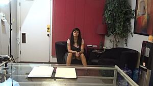 i'm angie in this sexy casting interview, got tattoos and all, it's so intense