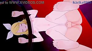 yo, check out kagamine rin and meiko going at it hard in project sekai vocaloid hentai