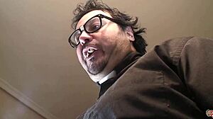 Father, i'm possessed! altar boy thrusts out the demon