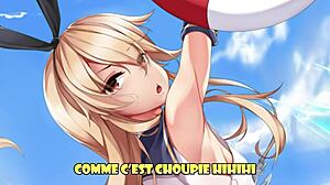 Shimakaze says, 'I want to make you my sexual slave!' in hentai