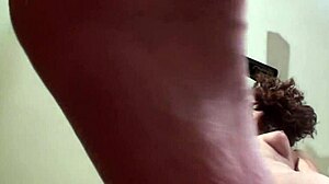 stomping hard in pov with dirty feet play