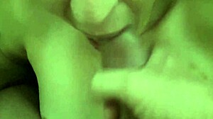 Wife Gives Wet Blowjob And Handjob With Cum On Tits