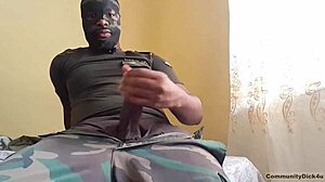 Military Jerking Off For Blowjob