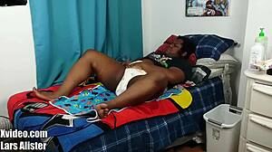 diaper wetting training with ebony