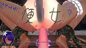 Ricca在3D色情游戏中使用魔法假阳具😏