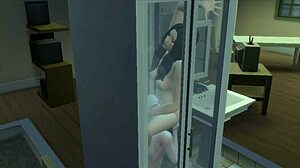 Bitch fucking her stepbrother in The Sims 4 hentai style.