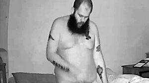 Bella booty rides toys bent over.