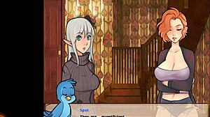 Wind Disciple faces a wet monster pussy in hentai parody