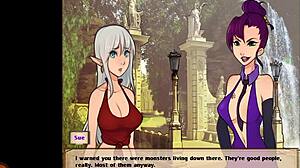 Wind Disciple faces a wet monster pussy in hentai parody