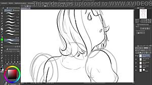 i drew gravity rush kat flashing, but messed up the speedpaint