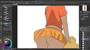 i drew gravity rush kat flashing, but messed up the speedpaint