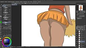 i drew gravity rush kat flashing, but messed up the speedpaint