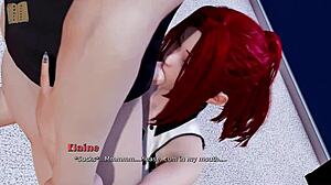 My real desire features a redhead with big tits and ass 😍