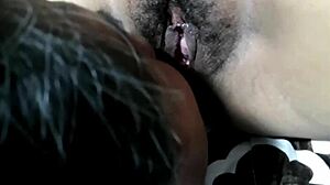 sucking on mommy's wet pussy in stockings 😏 homemade fun