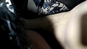 sucking on mommy's wet pussy in stockings 😏 homemade fun