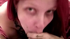 Amateur blowjob action with intense sucking