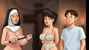 Summertime Saga - Church Milf Caught in Naughty Act